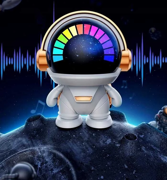 Mini išmanioji „Bluetooth“ kolonėlė su RGB LED apšvietimu „Astronaut“
