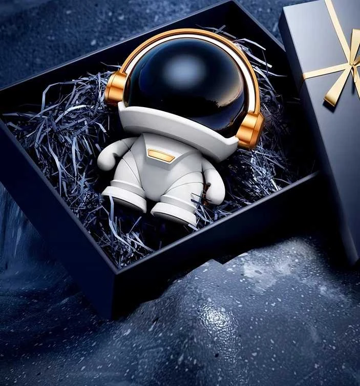 Mini išmanioji „Bluetooth“ kolonėlė su RGB LED apšvietimu „Astronaut“