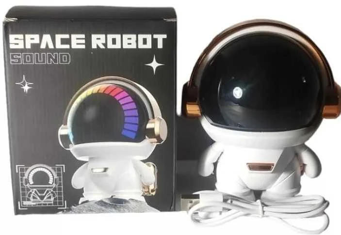 Mini išmanioji „Bluetooth“ kolonėlė su RGB LED apšvietimu „Astronaut“