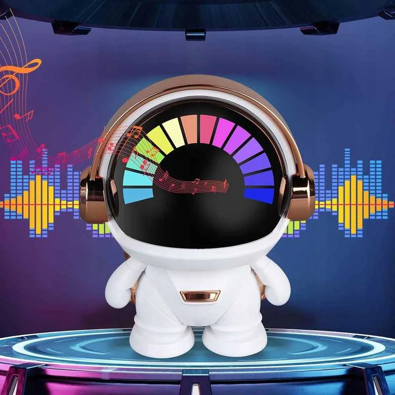 Mini išmanioji „Bluetooth“ kolonėlė su RGB LED apšvietimu „Astronaut“