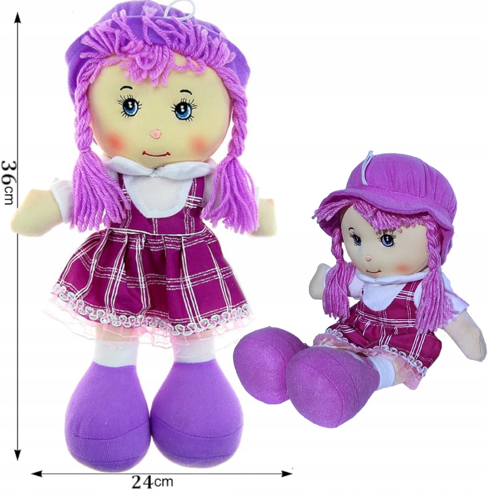 Minkšta skudurinė lėlė Zuzia, 45 cm