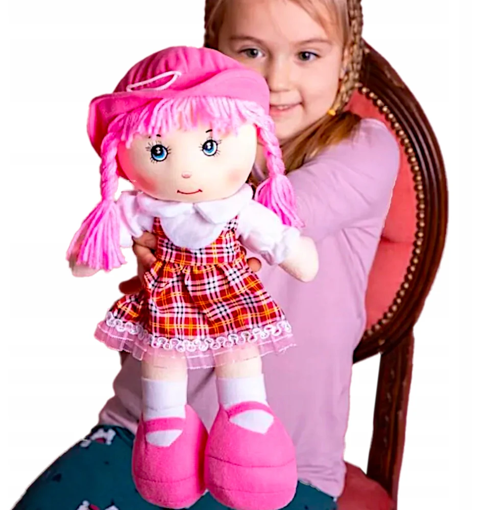 Minkšta skudurinė lėlė Zuzia, 45 cm