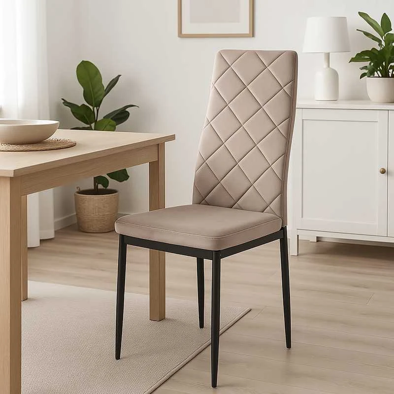 Moderni kėdė MARK II KT117 taupe spalvos virtuvei ir valgomajam