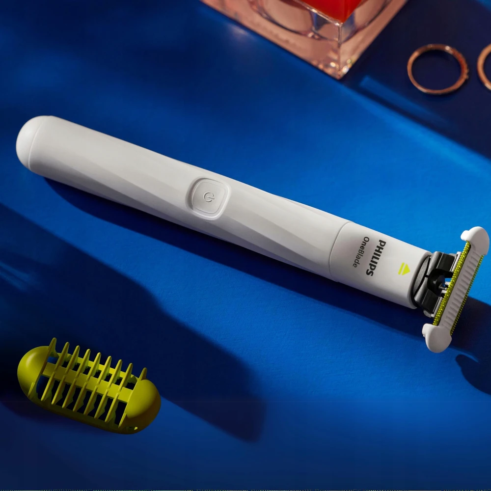 Barzdaskutė Moteriškas skustuvas Philips OneBlade Intimate, 2 peiliukai