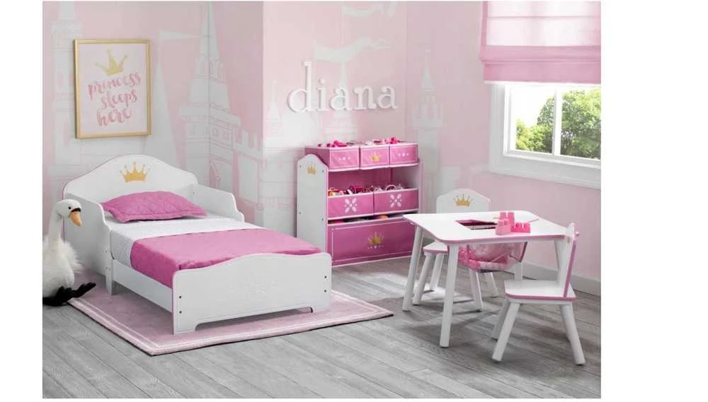 Mpmax Princesės stalo ir kėdžių komplektas, baltas