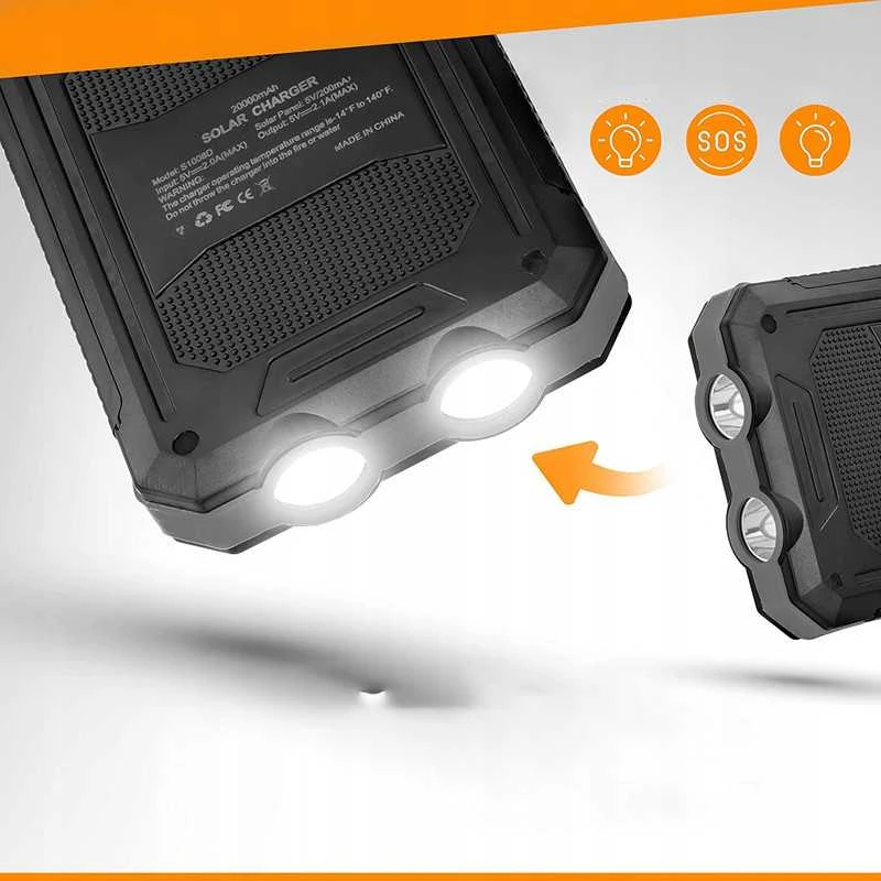 Multifunkcinis powerbank 10000 mAh su LED žibintuvėliu – energija ir šviesa viename