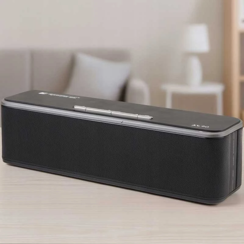 Nešiojama belaidė „Bluetooth“ kolonėlė AX20 10 W su stipriu bosu, juoda