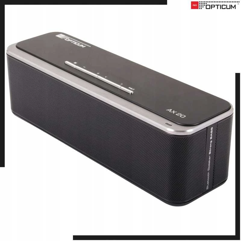 Nešiojama belaidė „Bluetooth“ kolonėlė AX20 10 W su stipriu bosu, juoda