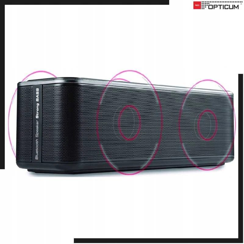 Nešiojama belaidė „Bluetooth“ kolonėlė AX20 10 W su stipriu bosu, juoda