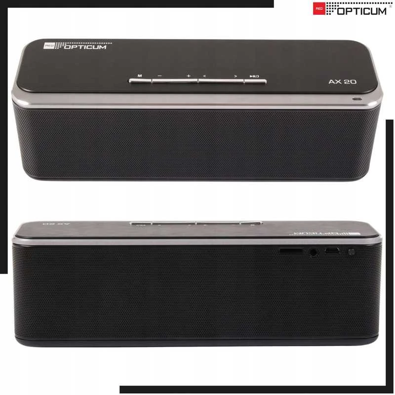 Nešiojama belaidė „Bluetooth“ kolonėlė AX20 10 W su stipriu bosu, juoda