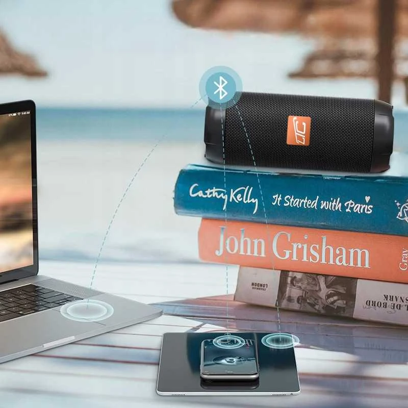 Nešiojama belaidė „Bluetooth“ kolonėlė „Boombox“ su USB, SD ir AUX