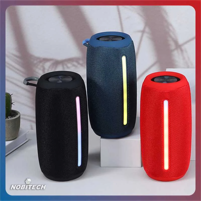 Nešiojama belaidė „Bluetooth“ kolonėlė su FM radiju, RGB LED ir SD kortele