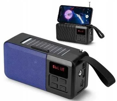 Nešiojama belaidė „Bluetooth“ kolonėlė su saulės įkrovimu ir radiju