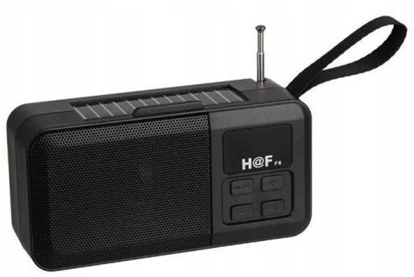 Nešiojama belaidė „Bluetooth“ kolonėlė su saulės įkrovimu ir radiju