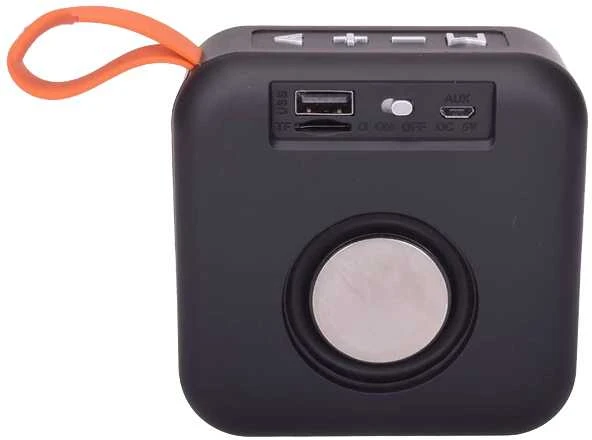 Nešiojama belaidė „Bluetooth“ kolonėlė su FM radiju, USB ir AUX, juoda