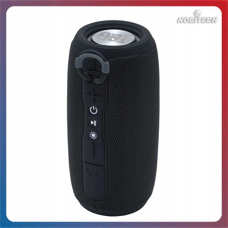 Nešiojama belaidė „Bluetooth“ kolonėlė su FM radiju, RGB LED ir SD kortele