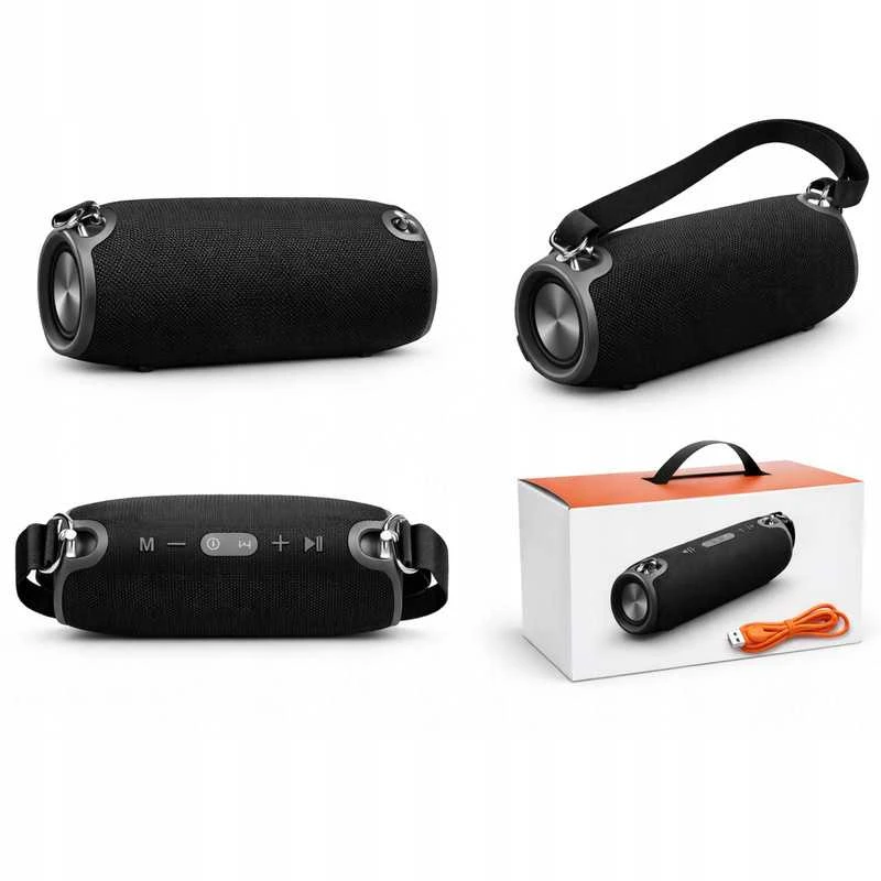 Nešiojama „Bluetooth“ boombox kolonėlė su galingu bosu, FM radiju ir USB