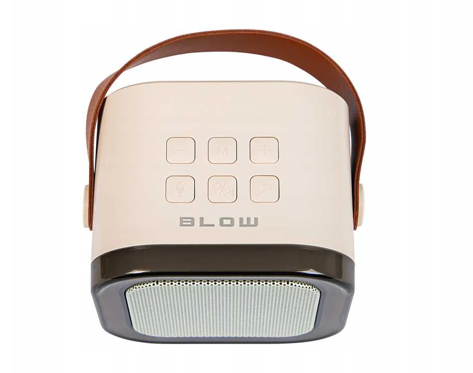 Nešiojama „Bluetooth“ kolonėlė „Blow“ su karaoke mikrofonu ir RGB apšvietimu