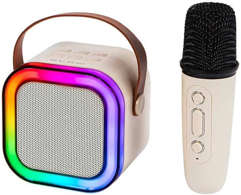 Nešiojama „Bluetooth“ kolonėlė „Blow“ su karaoke mikrofonu ir RGB apšvietimu