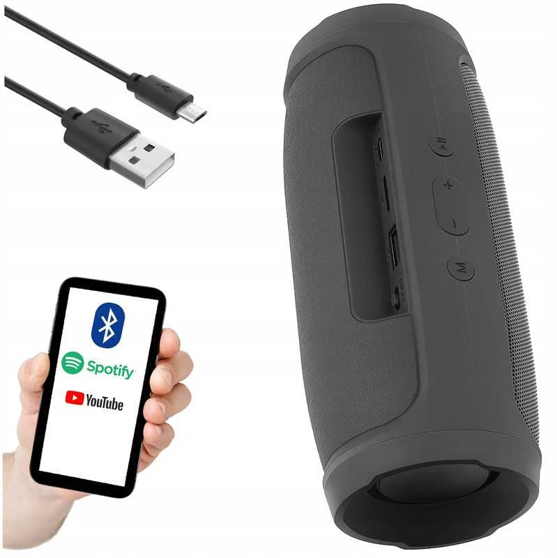 Nešiojama „Bluetooth“ kolonėlė su belaidžiu ryšiu ir FM radiju