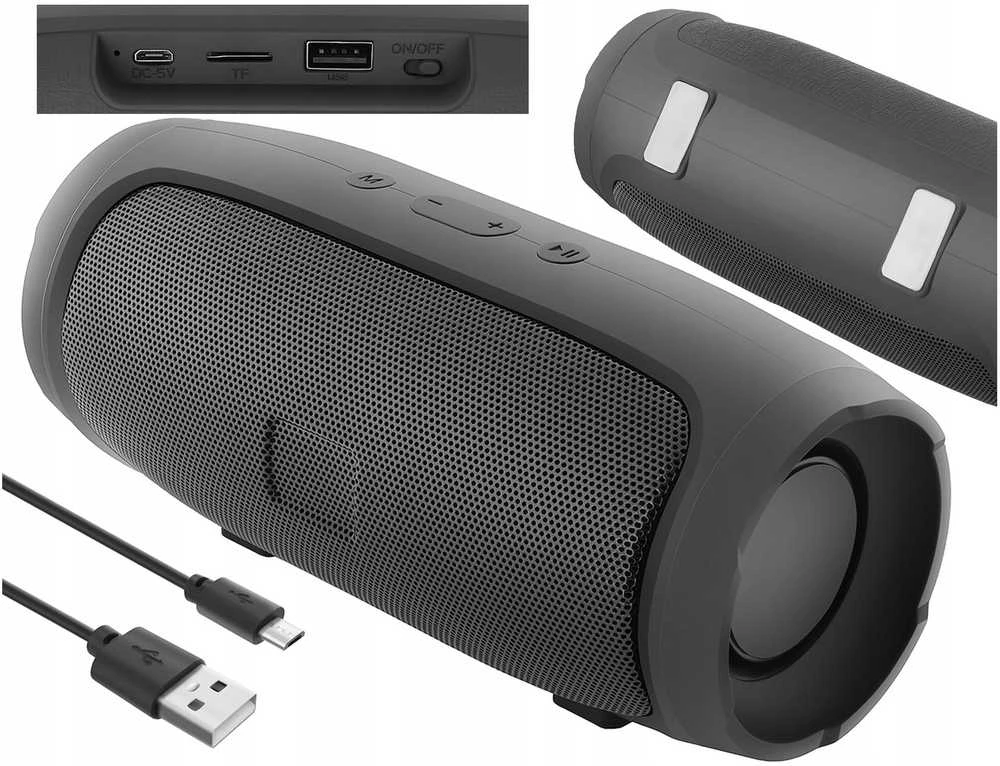 Nešiojama „Bluetooth“ kolonėlė su belaidžiu ryšiu ir FM radiju