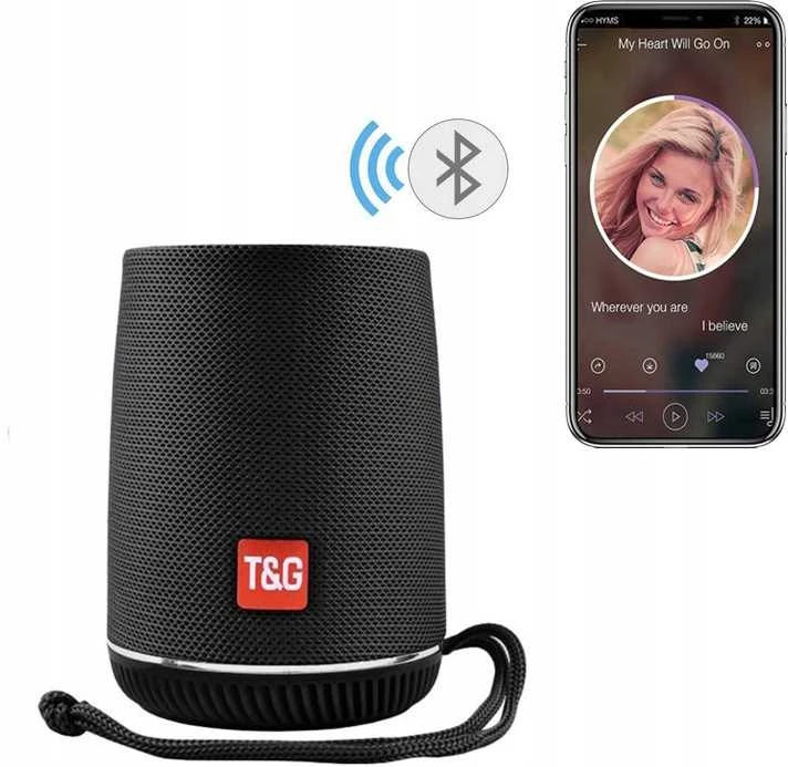 Nešiojama išmanioji belaidė „Bluetooth“ kolonėlė su FM radiju ir USB