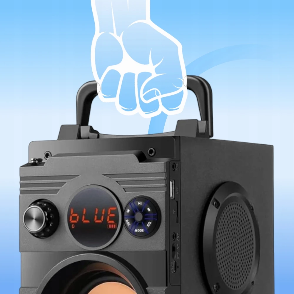 Nešiojamoji „Bluetooth“ kolonėlė Hitelo, 800 W