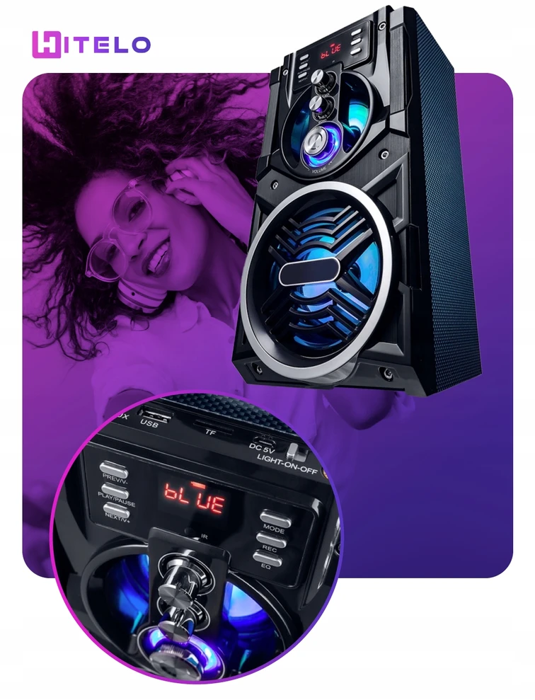 Nešiojamoji „Bluetooth“ kolonėlė Hitelo