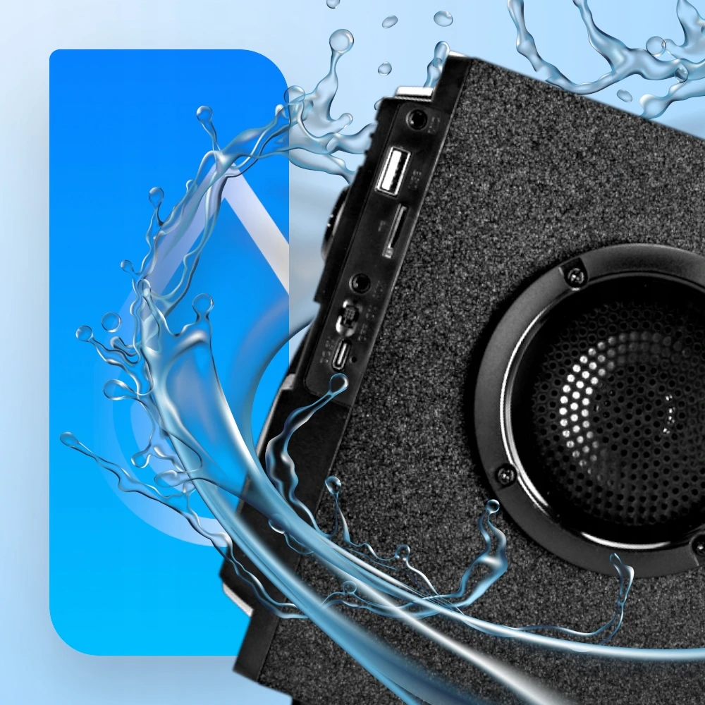 Nešiojamoji „Bluetooth“ kolonėlė Hitelo, 800 W