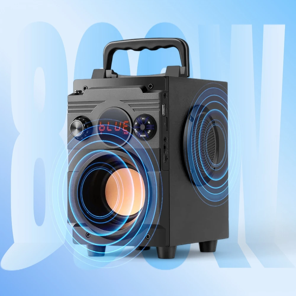 Nešiojamoji „Bluetooth“ kolonėlė Hitelo, 800 W