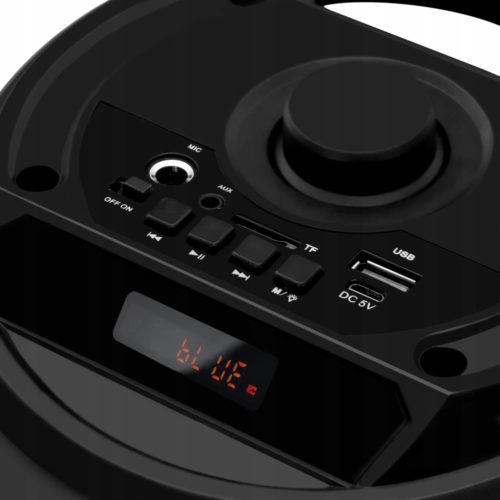 Nešiojamoji „Bluetooth“ kolonėlė Hitelo, juoda
