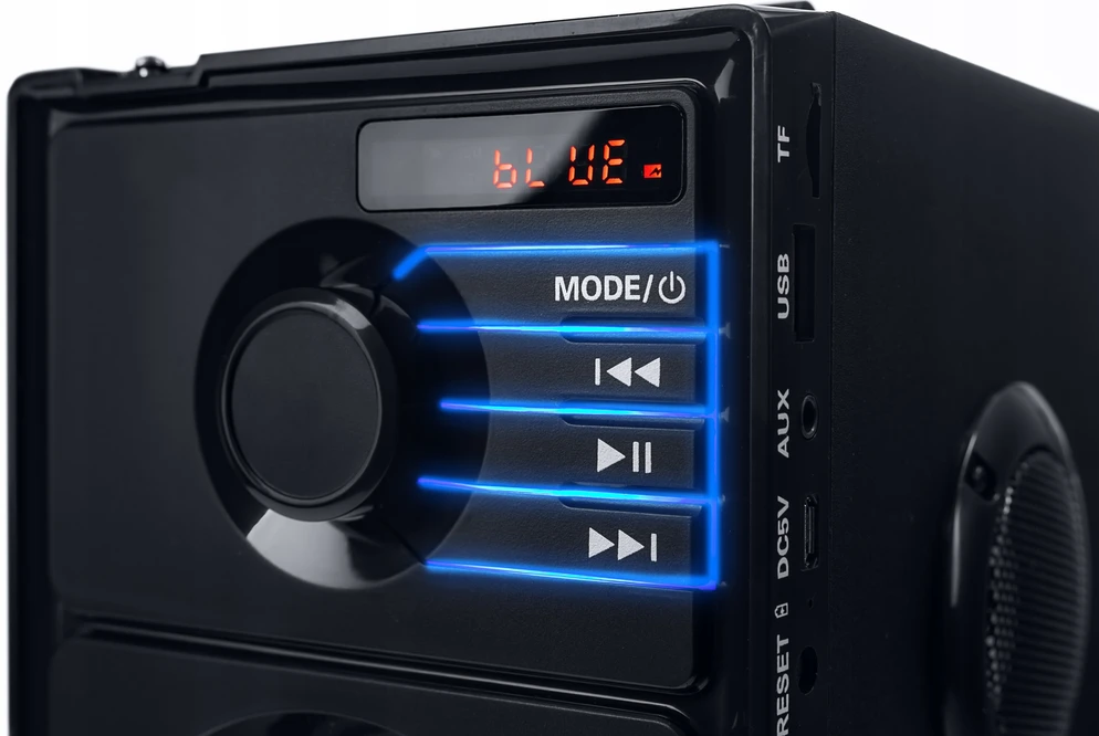 Nešiojamoji „Bluetooth“ kolonėlė Hitelo, juoda