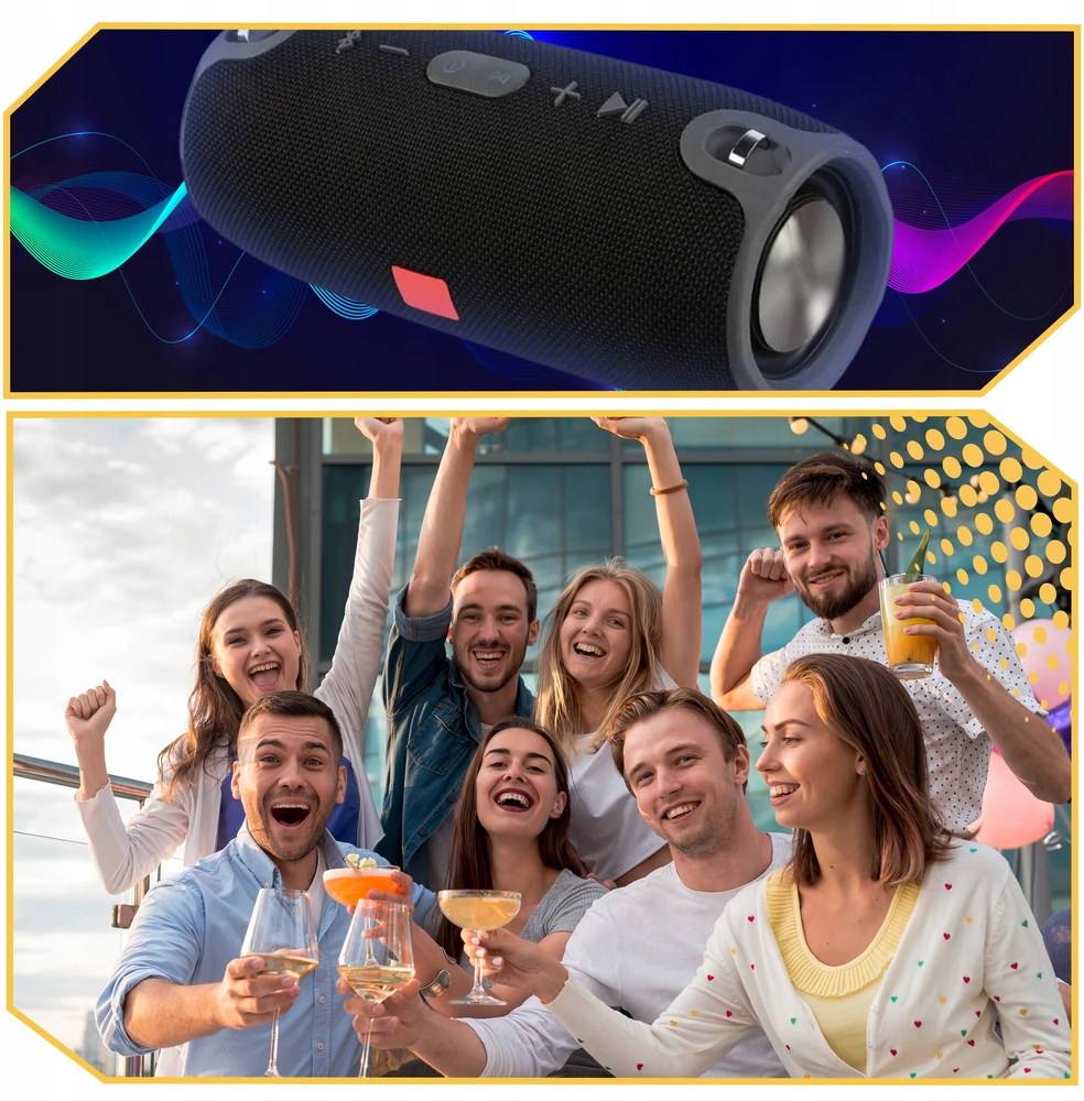 Nešiojamoji „Bluetooth“ kolonėlė Lewer, 40 W