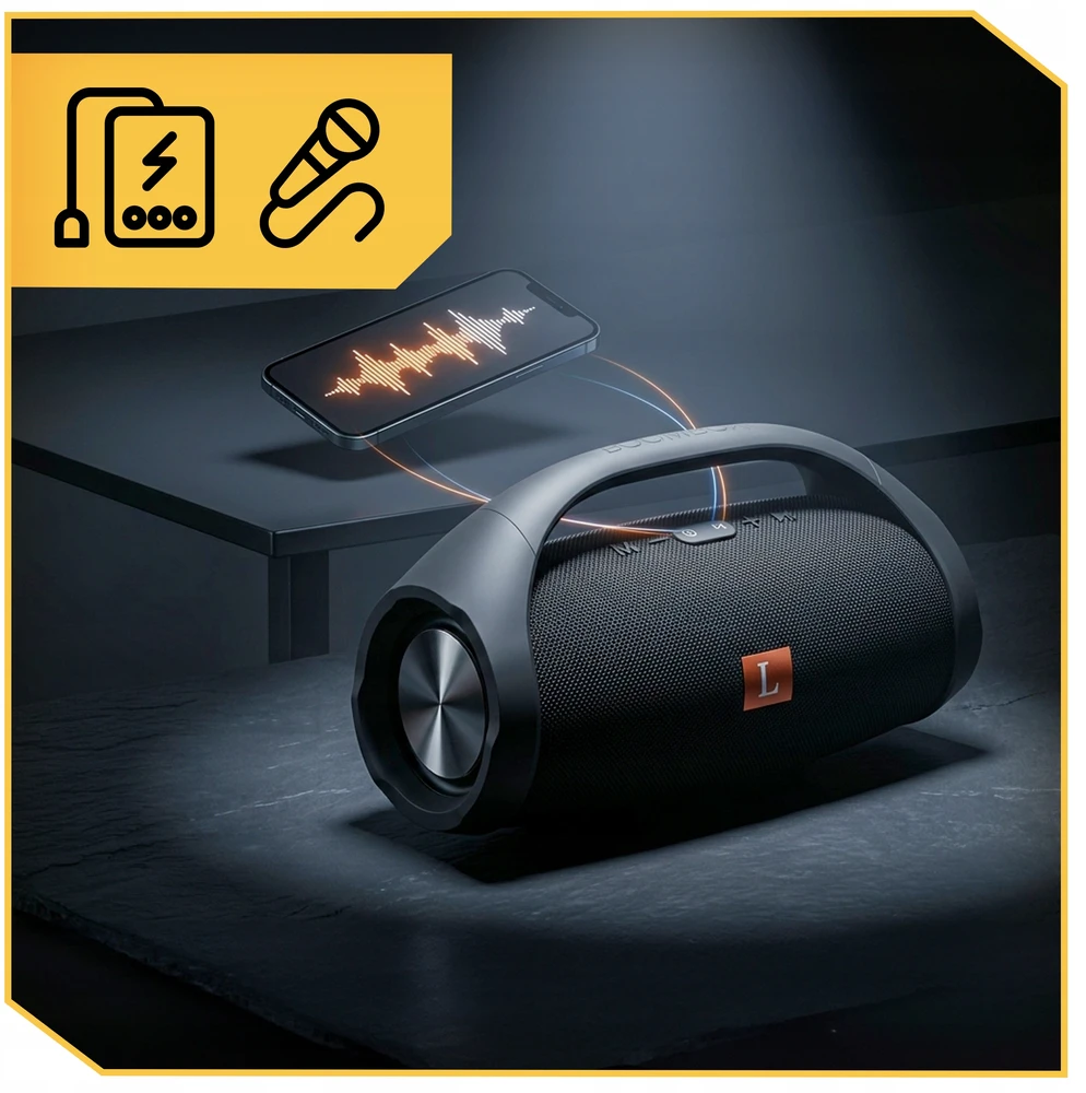 Nešiojamoji „Bluetooth“ kolonėlė Lewer, 50 W