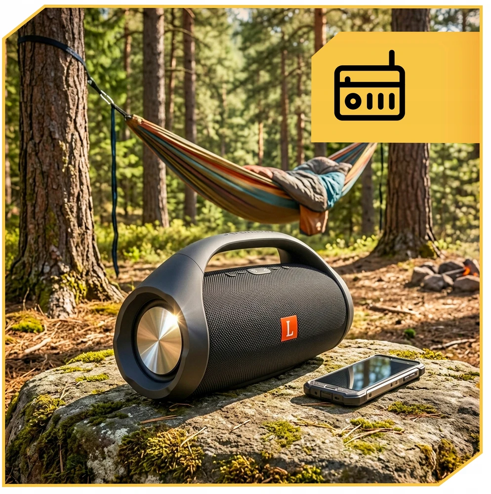 Nešiojamoji „Bluetooth“ kolonėlė Lewer, 50 W