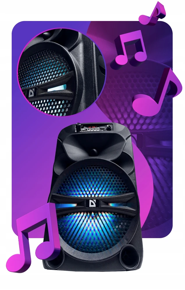 Nešiojamoji „Bluetooth“ kolonėlė PartyTech Monster BT, juoda