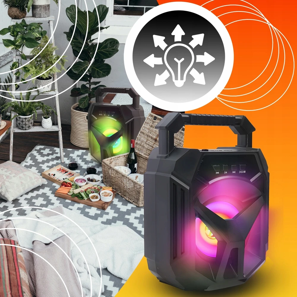 Nešiojamoji „Bluetooth“ kolonėlė Retoo, juoda