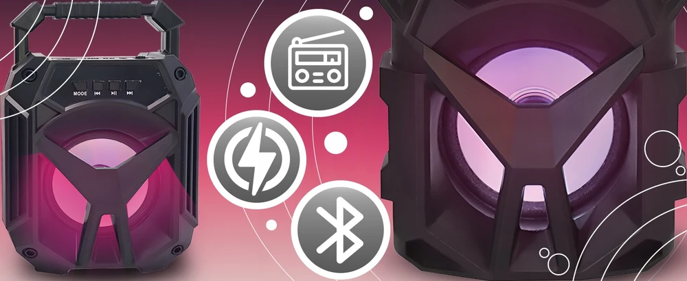 Nešiojamoji „Bluetooth“ kolonėlė Retoo, juoda