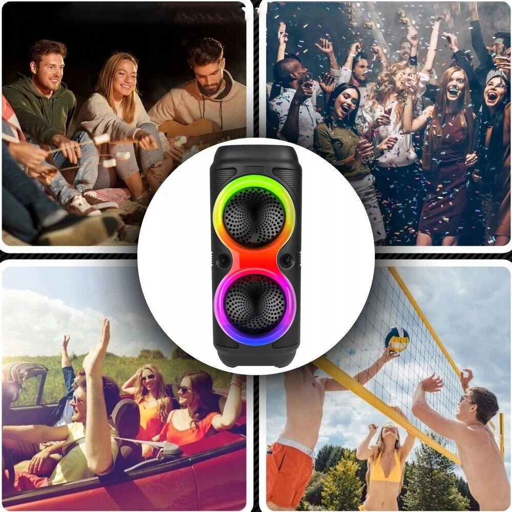 Nešiojamoji „Bluetooth“ kolonėlė su mikrofonu