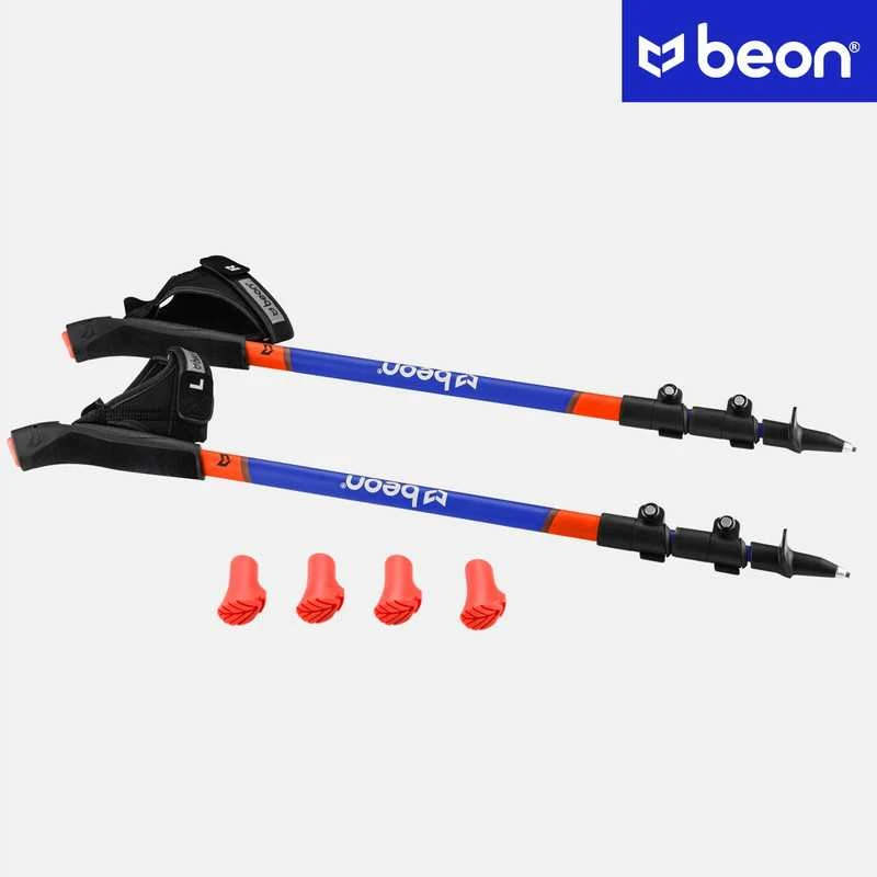 NORDIC WALKING POLES FOLDABLE, ADJUSTABLE, TELESCOPIC WALKING POLES BEON