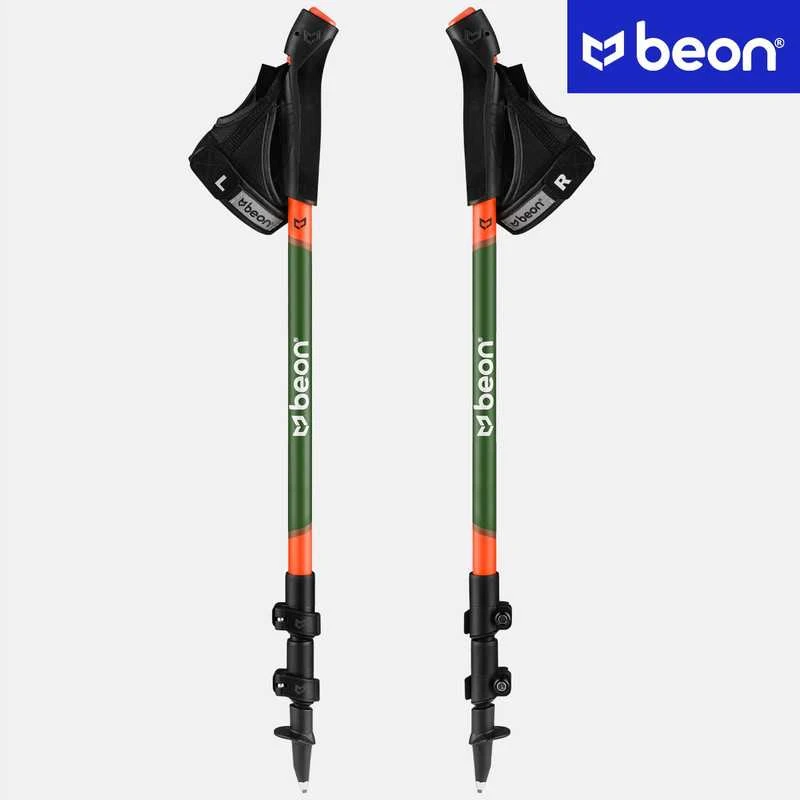 NORDIC WALKING POLES FOLDABLE, ADJUSTABLE, TELESCOPIC WALKING POLES BEON