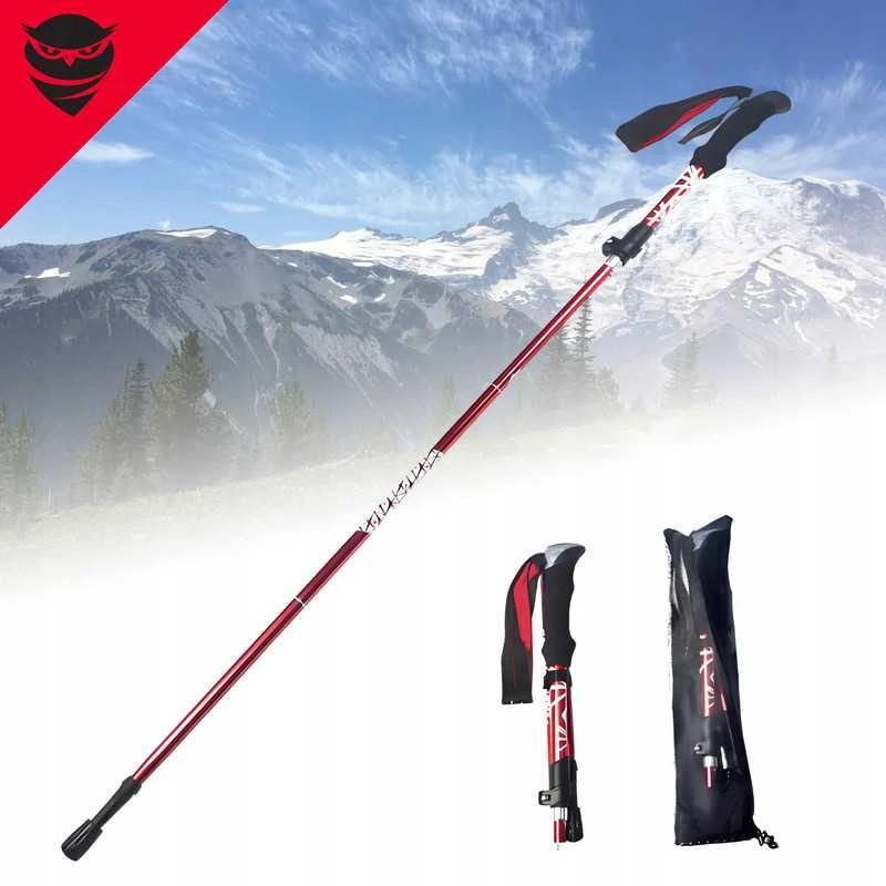 Nordic Walking sulankstomos teleskopinės lazdos, reguliuojamos
