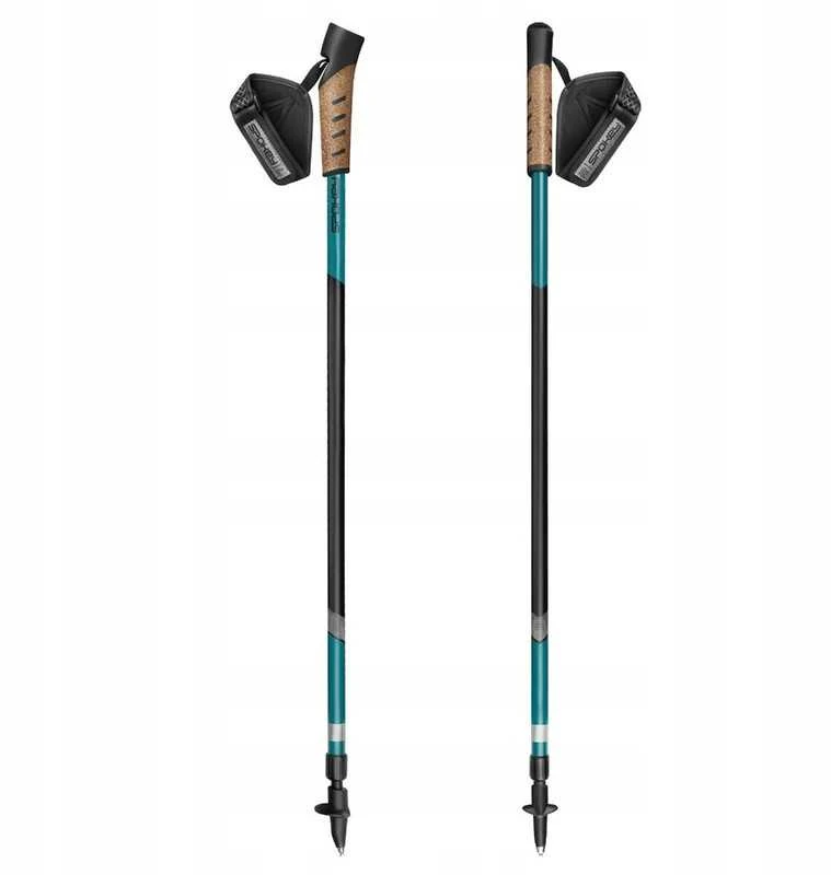 Nordic Walking teleskopinės reguliuojamos lazdos, 105–135 cm