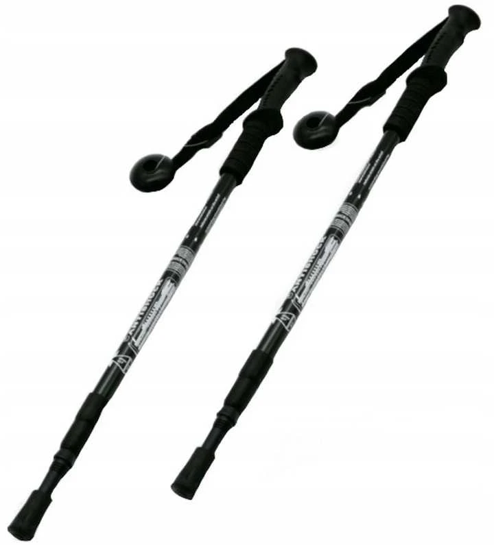Nordic Walking / Trekking teleskopinės sulankstomos lazdos, reguliuojamos 65–135 cm