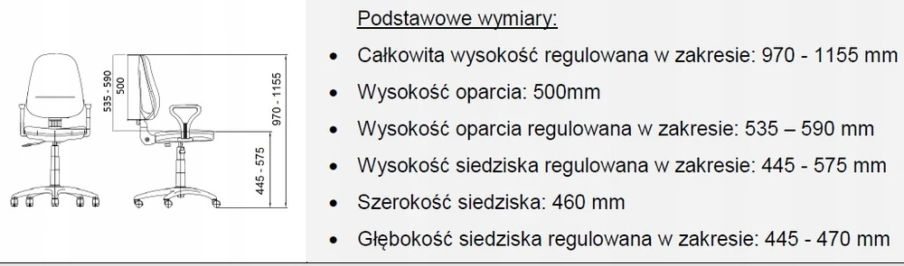 Nowy Styl BRAVO GTP biuro kėdė juoda-pilka