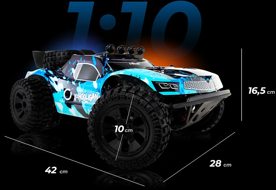 Nuotoliniu būdu valdomas automobilis Overmax, 35 km/h