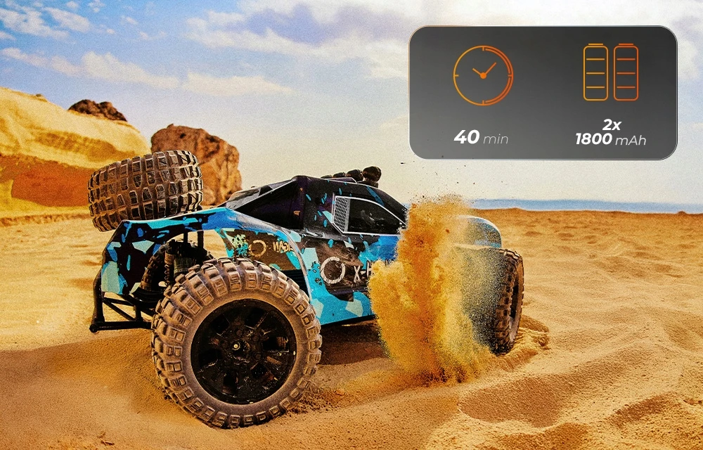 Nuotoliniu būdu valdomas automobilis Overmax, 35 km/h
