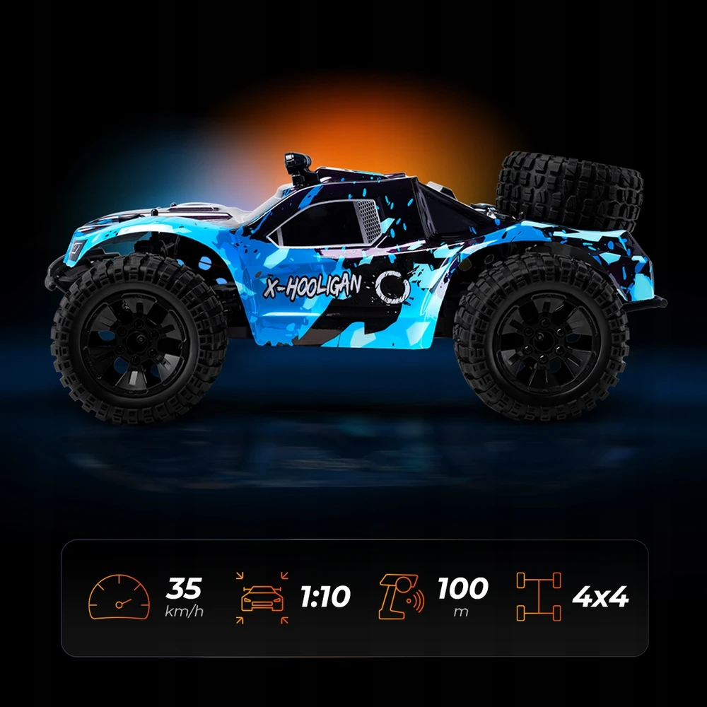 Nuotoliniu būdu valdomas automobilis Overmax, 35 km/h
