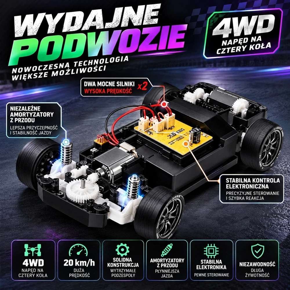 Nuotoliniu būdu valdomas automobilis TuTu Toys, 20 km/h