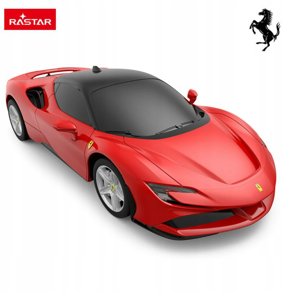 Nuotoliniu būdu valdomas Ferrari SF90 Stradale Rastar 97600, 1:24, raudonas